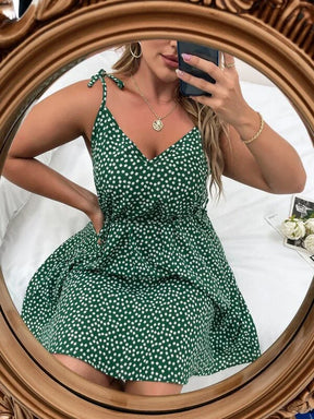 Vestido Feminino Plus Size Soltinho Florzinha com Cinto Vogue