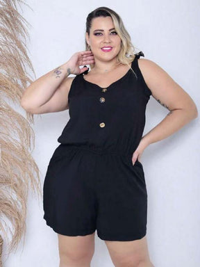 Macaquinho Feminino Plus Size Mademoiselle