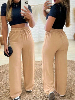 Calça Feminina Pantalona Lisa Cherié