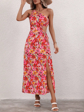 Vestido Feminino Longo Privé Com Cordão Lateral Frida