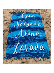 Saída de Praia  Feminino Estampada Viscose de Praia