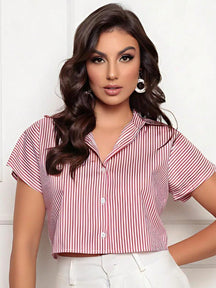 Camisa Feminina Manga Longa Listrada Social