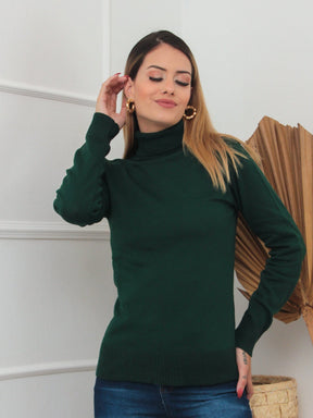 Blusa Feminina Lã Cashmere Cacharrel Gola Alta French