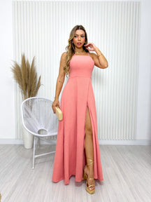 Vestido Feminino Longo com Fenda Mariah